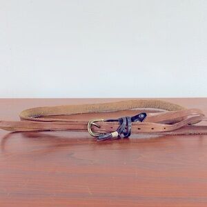Brown leather belt